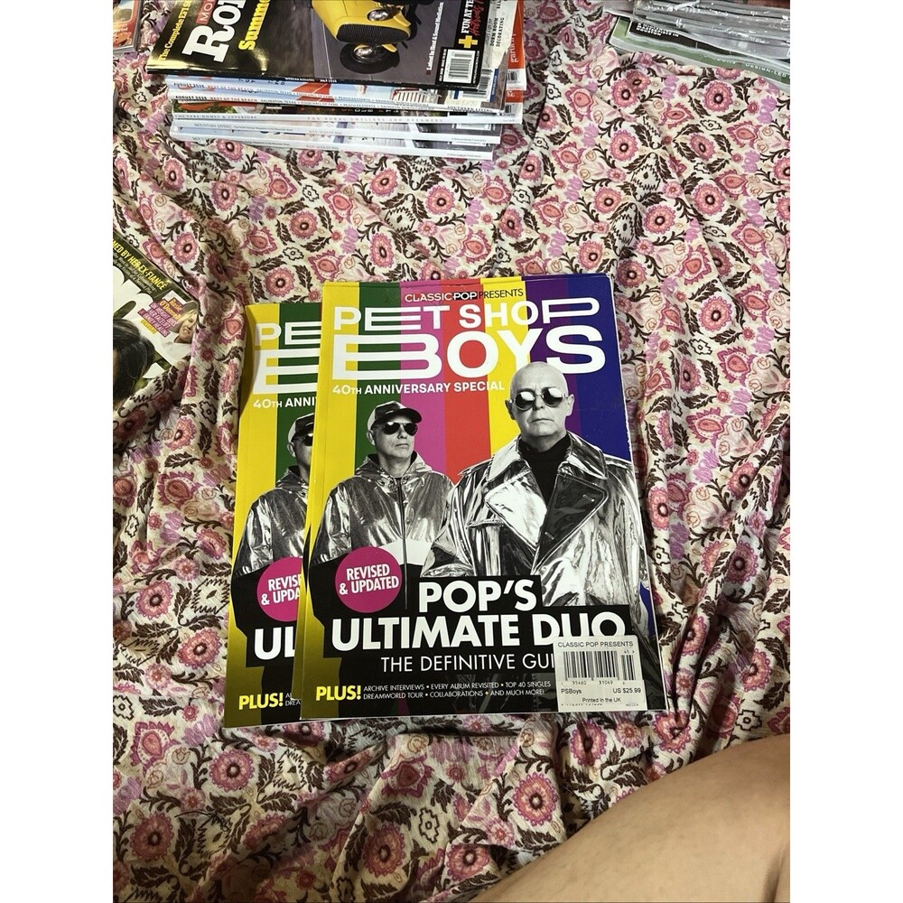 PET SHOP BOYS 40TH ANNIVERSARYCLASSIC POP 2026 MAGAZINE 132 PAGE SPECIAL